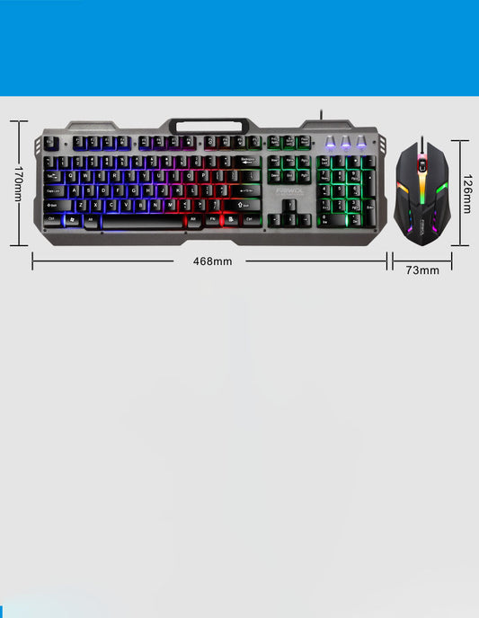 Amis Loup KT600 Gaming Clavier Et Souris Ensemble Manipulateur Sentir Bureau Ordinateur Métal de Jeu Filaire Clavier USB