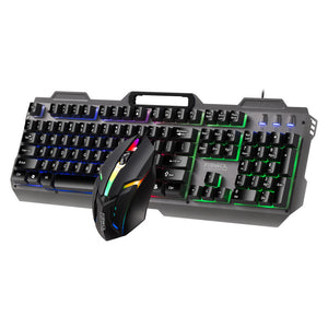 Amis Loup KT600 Gaming Clavier Et Souris Ensemble Manipulateur Sentir Bureau Ordinateur Métal de Jeu Filaire Clavier USB