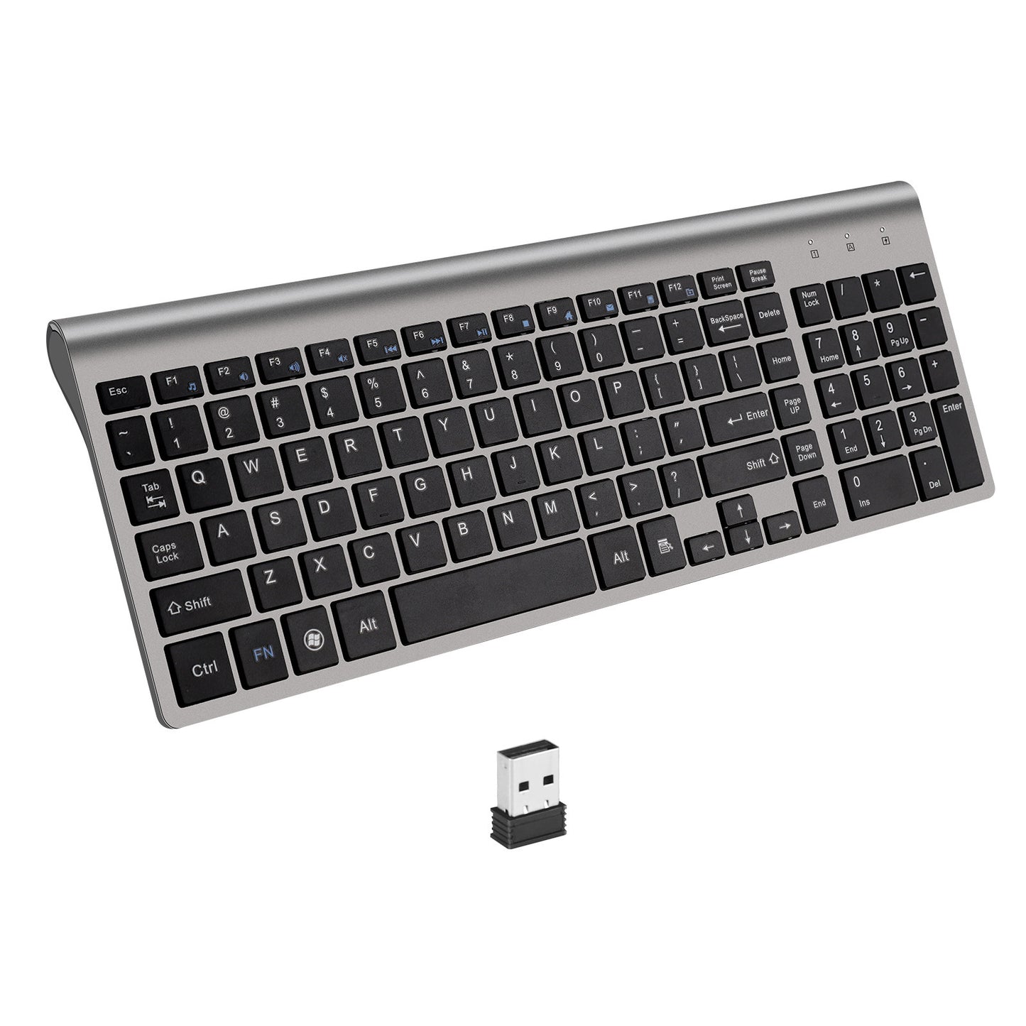 Sans fil Clavier Usb Mini Silencieux Ordinateur Portable Ultra-Mince Clavier