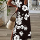 European American Summer New Elegant 3d Printing Ladies Dress